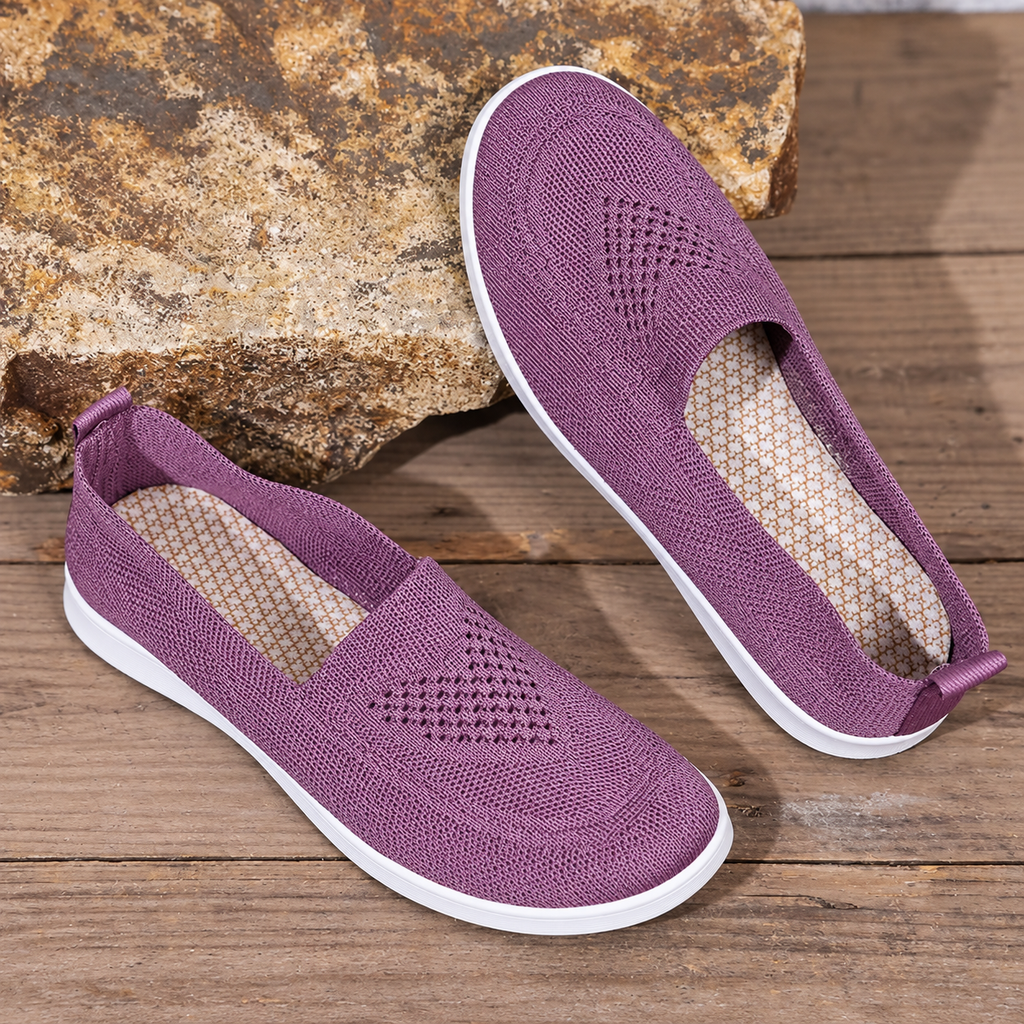 Stylish Lightweight Knit Slip-On Sneakers for Women