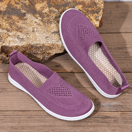 Stylish Lightweight Knit Slip-On Sneakers for Women