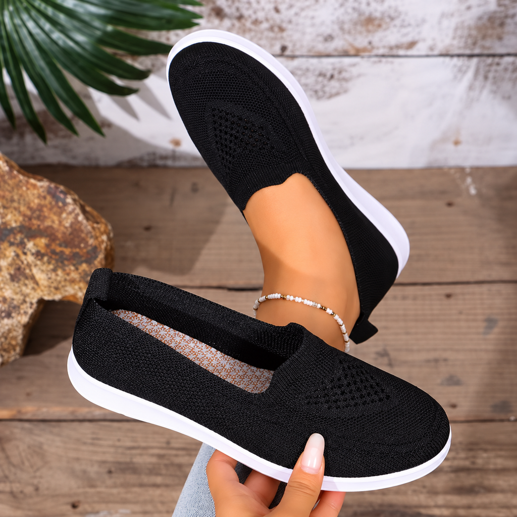 Stylish Lightweight Knit Slip-On Sneakers for Women
