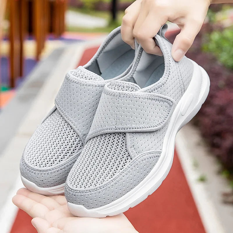 Women’s Wide-Fit Adjustable Walking Sneakers