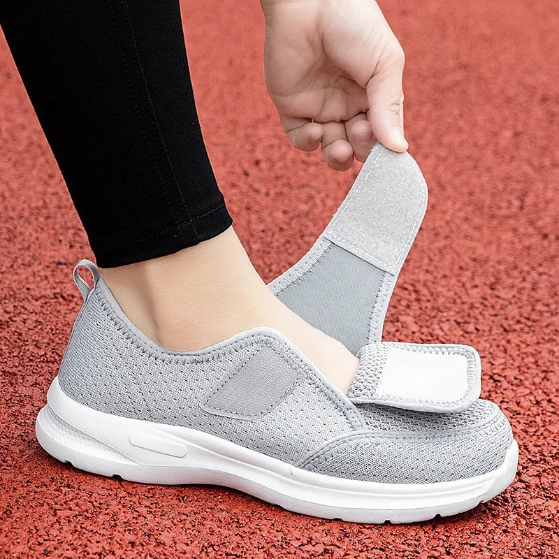 Women’s Wide-Fit Adjustable Walking Sneakers